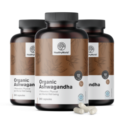 3x BIO Ashwagandha 500 mg, totale 240 capsule