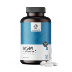 MSM 2000 mg – con vitamina C, 365 compresse
